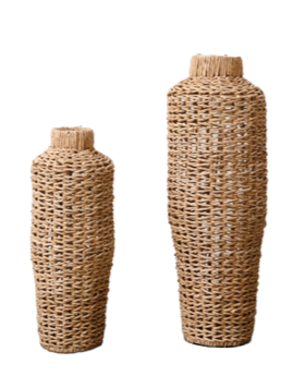 Wicker Floor Vase (in-store pickup only)